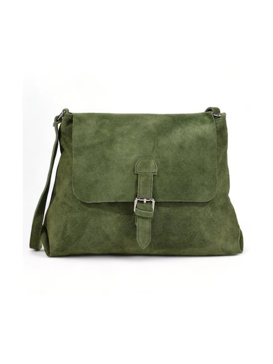 Passaggio Leather Leather Women's Bag Shoulder Green