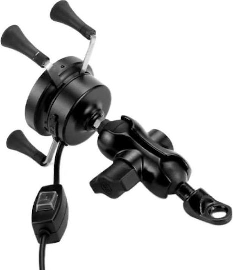 Motowolf Suport Telefon Mobil Moto Cu Braț Reglabil 3.5-6" Pentru Oglindă