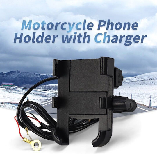 Mount Phone Motorcycle with Case for Mirror