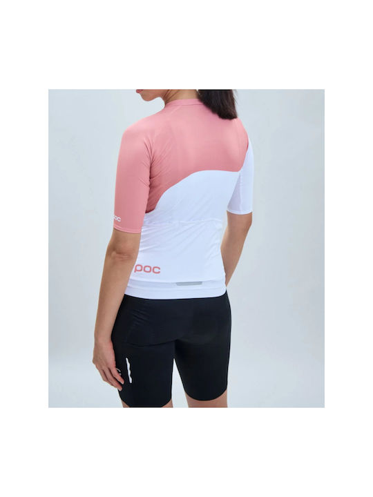 Poc Tricou De Ciclism Esențial Drum Pentru Femei Mâneci Scurte Alb