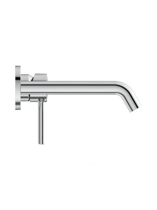 Ideal Standard Ceraline Built-In Mixer & Spout Set for Bathroom Sink with 1 Exit Silver