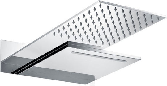 Excel Set Mischer, Handbrause & Duschkopf für Wandmontage für Dusche Silber
