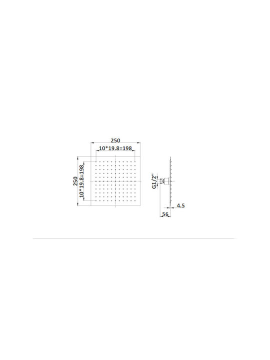 Sparke Built-in Mixer & Shower Head Set for Shower 2 Exits Black