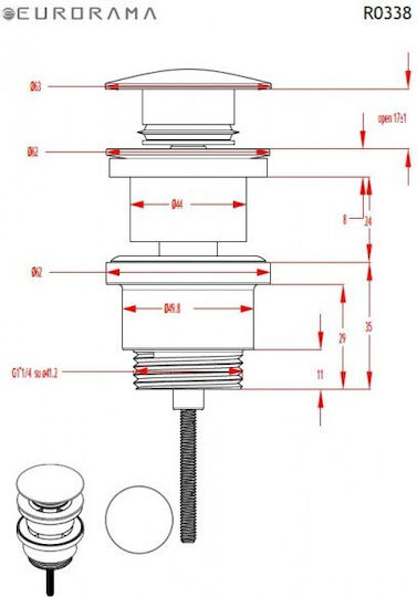 La Torre Elle für für Waschbecken Silber