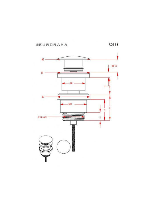 La Torre Elle Set Mixer & Gură Îngropată pentru Lavabo Inox Argintiu