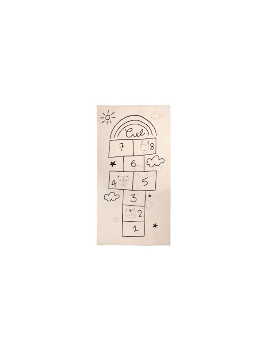 Atmosphera Hopscotch Παιδικό Χαλί Σύννεφα Μπεζ 150x80cm