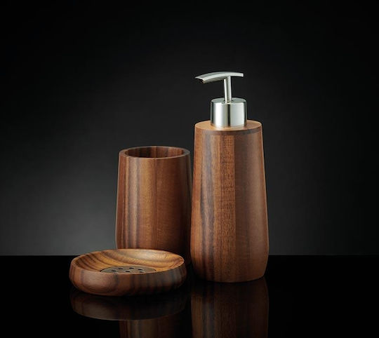 Kleine Wolke Acaia Επιτραπέζιο Dispenser από Bamboo Καφέ