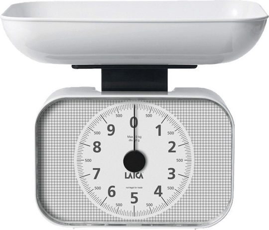 Laica Αναλογική Ζυγαριά Κουζίνας με Κάδο έως 10kg Λευκή