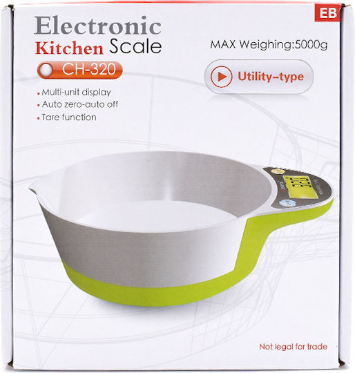 Digital Kitchen Scale Up To 5kg Green