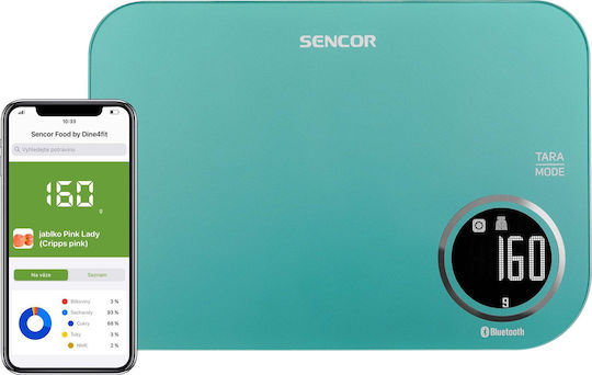 Sencor Ψηφιακή Ζυγαριά Κουζίνας έως 5kg Γαλάζια