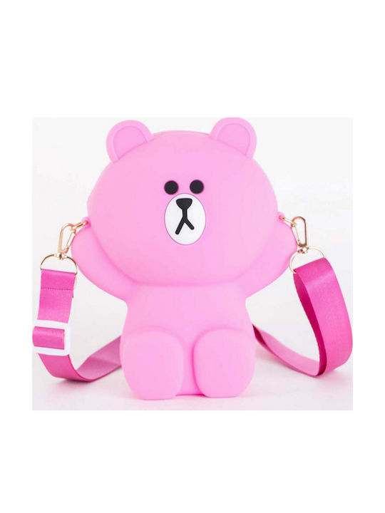 Kinder Rucksack Umhängetasche Rosa Dunkelrosa