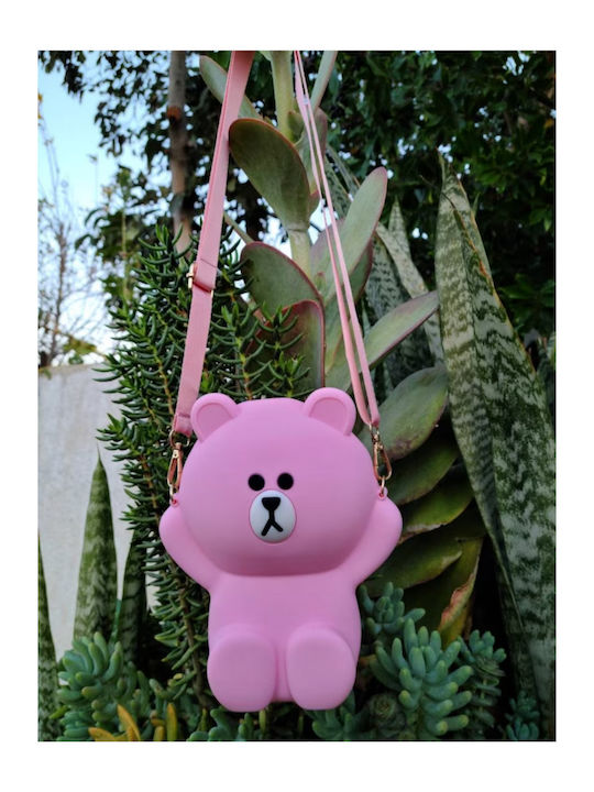 Kinder Rucksack Umhängetasche Rosa Dunkelrosa