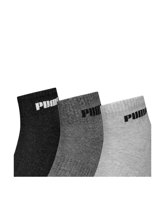 PUMA Αθλητικές Κάλτσες Γκρι 3 Ζεύγη