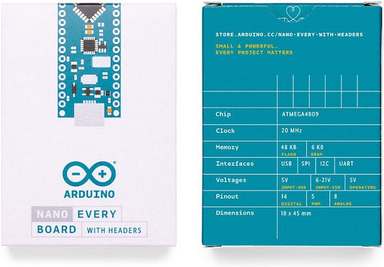 Arduino Nano Every With Headers Board για Arduino
