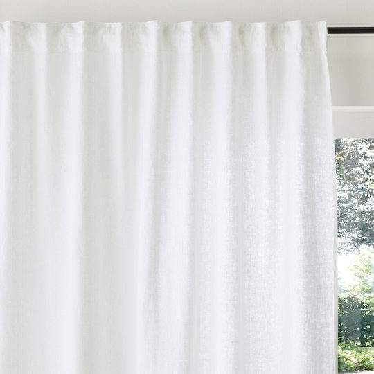 La Redoute Interieurs Fenster mit Bleistiftfalten Weiß 350339878_10465_79 140x300cm