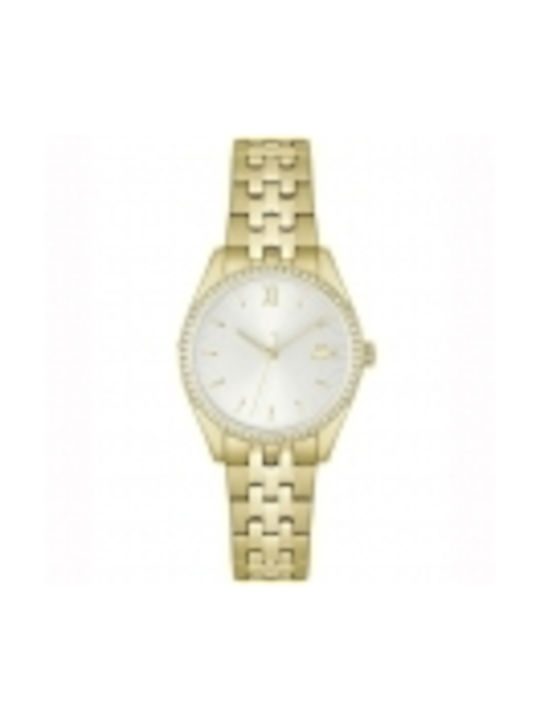 Lacoste Ladies Uhr mit Gold Metallarmband