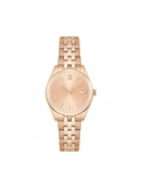 Lacoste Watch with Pink Gold Metal Bracelet