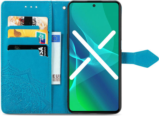 Book Piele artificială / Plastic / Silicon Albastru (Redmi Note 12S)