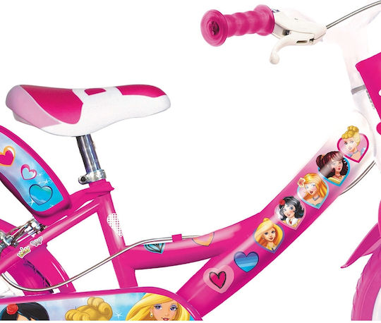 Dino Bikes Princess 14" Bicicletă pentru copii BMX Roz