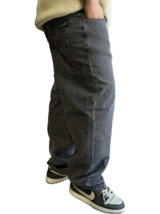 X-tra Ανδρικό Παντελόνι Τζιν με Slim Baggy Εφαρμογή Γκρι