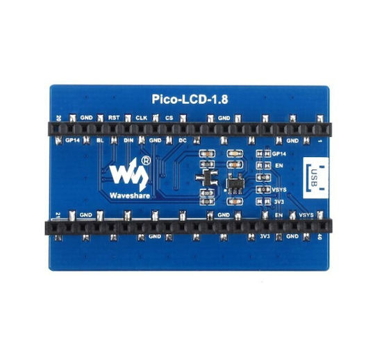 Waveshare Οθόνη LCD 1.8" (Pico-LCD-1.8)