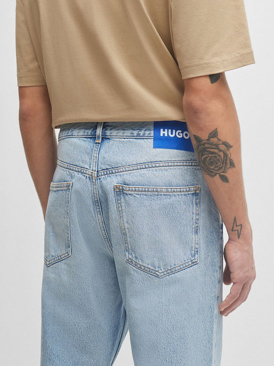 Nate Ανδρικό Παντελόνι Τζιν με Regular Baggy Εφαρμογή Μπλε