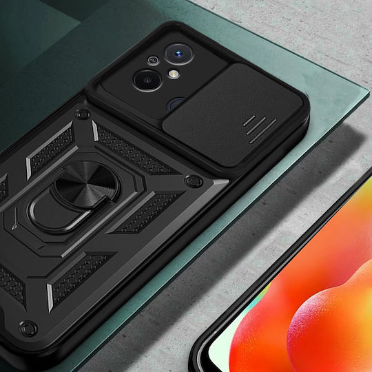 Back Cover Metallic Black (Redmi 12C)