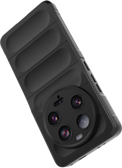 Задна корица Пластмаса / Силикон Черен (Xiaomi 13 Ultra)