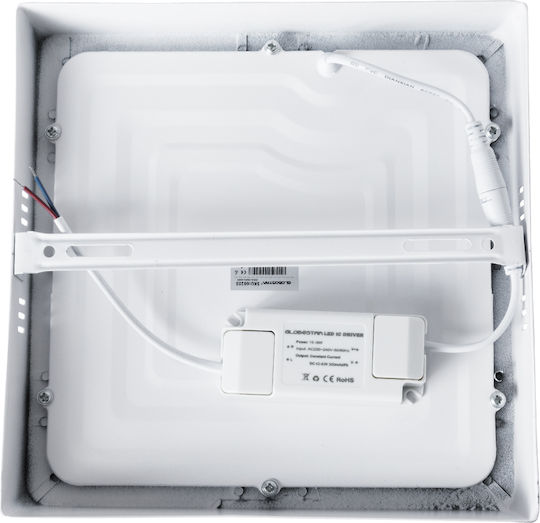 GloboStar Στρογγυλό Εξωτερικό LED Panel 20W με Φυσικό Λευκό Φως 4500K