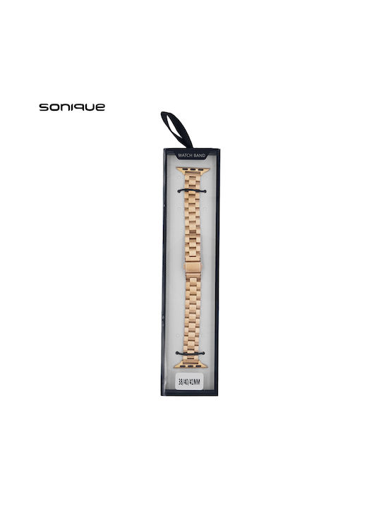 Sonique Classic Λουράκι Ανοξείδωτο Ατσάλι Μπρονζέ (Apple Watch 38/40/41/42mm)