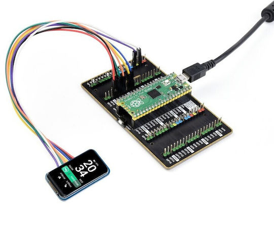 Waveshare Rounded Οθόνη LCD 1.47"