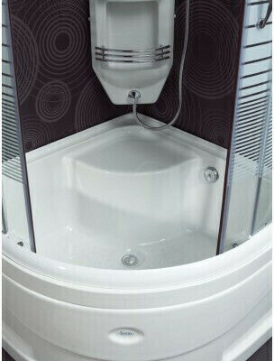 Sanitec U-Shaped Acrilic Duș 100x100cm Albă