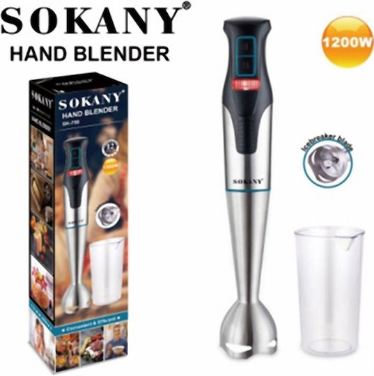 Sokany SK-758 Ραβδομπλέντερ με Ανοξείδωτη Ράβδο 1000W Μαύρο