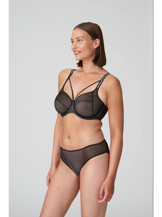 Twist Glass Beach Черен Сутиен