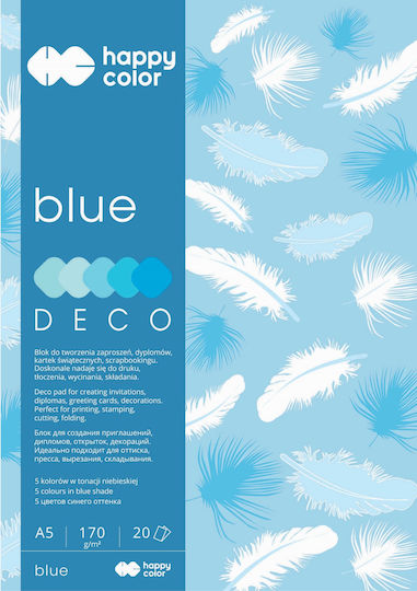 Ark Karton A4 Blau in Blöcken von 20 Blättern Blau