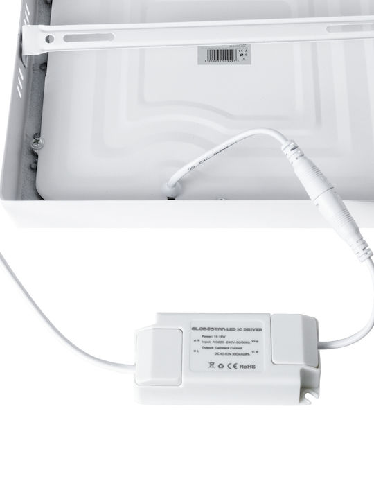 GloboStar Rundes Außen-LED-Panel 20W mit Warmweißem Licht 2700K 22cm