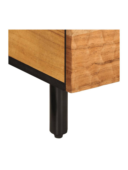 Rectangular Central Coffee Table Made of Solid Acacia Wood M80xW54xH40cm