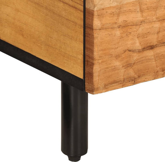 Rectangular Central Coffee Table Made of Solid Acacia Wood M80xW54xH40cm