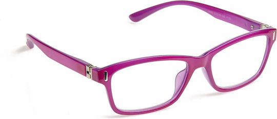 Unisex Lesebrillen +0.50 in Fuchsie Farbe 8990