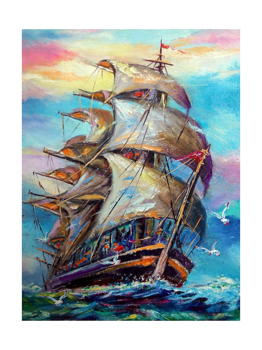 iLovePrints Αφίσα Καράβι Στη Θάλασσα 100x150cm