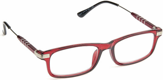 Lesebrille +2.50 in Rot Farbe 8970