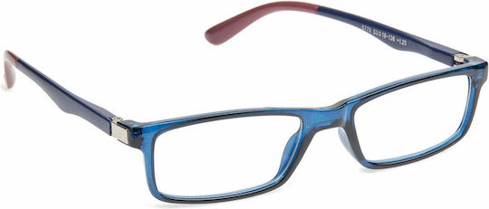 Unisex Reading Glasses +0.50 in Albastru color 8779