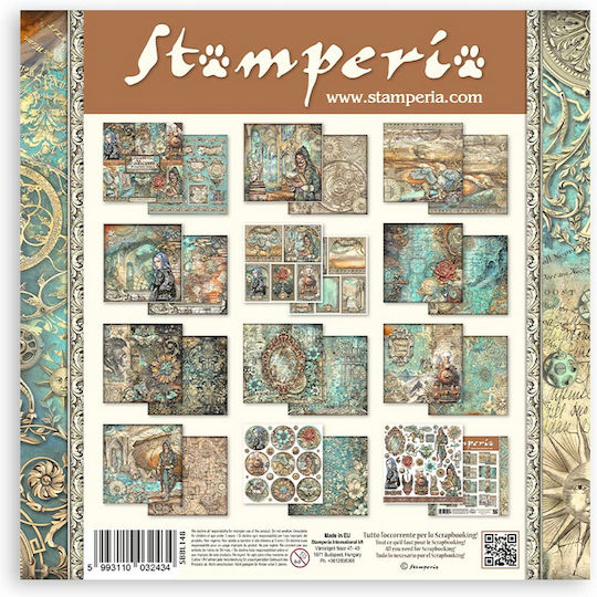 Stamperia Sir Vagabond Листа Scrapbooking 170гр/кв.м 10 листове 10бр