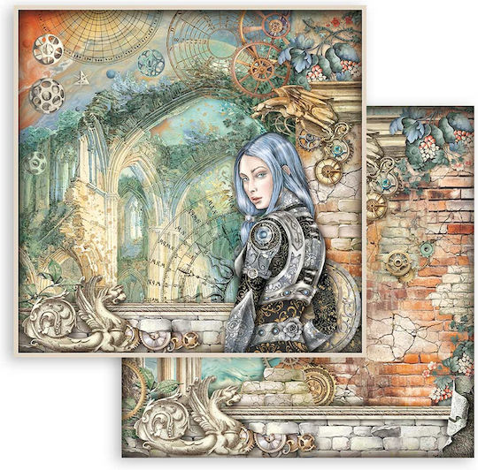 Stamperia Sir Vagabond Листа Scrapbooking 170гр/кв.м 10 листове 10бр