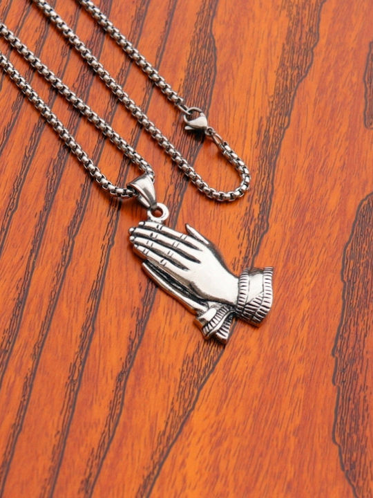 Hands Praying Κολιέ από Ατσάλι