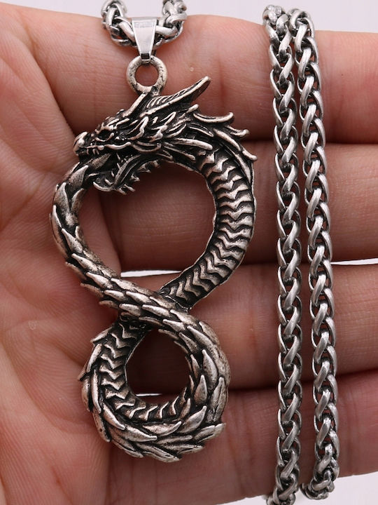 Dragon Κολιέ από Ασήμι