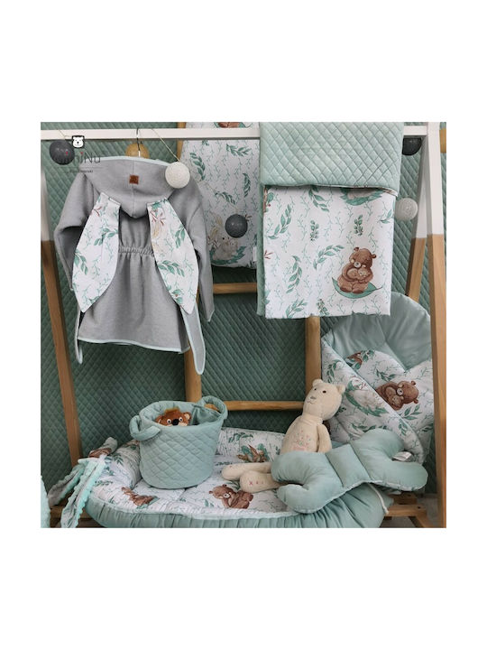 MimiNu Perna Pentru Bebeluşi Somn Minky Cold Mint 23x30cm