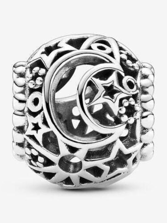 Pandora Openwork Sun, Stars & Moon Charm από Ασήμι