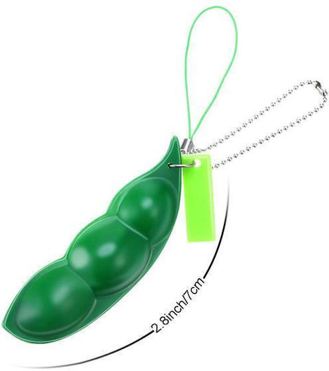 Anti-stress Squishy Keychain Silicone 2τμχ Green