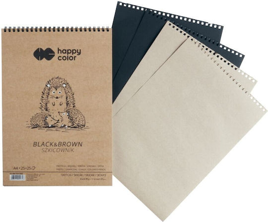 Happy Color Χαρτί Εκτύπωσης A4 80gr/m² 50 φύλλα Μαύρο